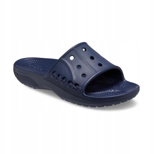 Klapki Dla Dorosłych Crocs Baya II Slide. Białe klapki Crocs, bez wzorów, z materiału, bez obcasa. Za 99.99 zł.