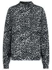 Sublevel Bluzka w kolorze czarno-białym rozmiar: S. Czarne bluzki Sublevel, s, bez wzorów, z wiskozy, klasyczne, bez kołnierzyka, bez ramiączek. Za 56.66 zł.