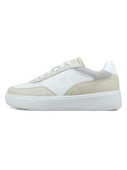 GAP Sneakersy "Cary II Nub" w kolorze biało-beżowym rozmiar: 36. Białe trampki GAP, bez wzorów, bez zapięcia. Za 145.60 zł.