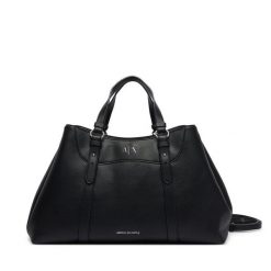 Torebka Armani Exchange. Czarne torebki klasyczne Armani Exchange, bez wzorów, bez dodatków. Za 839.99 zł.