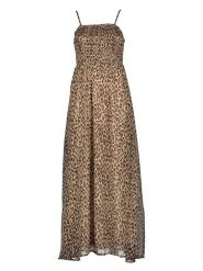 ONLY Sukienka w kolorze beżowym rozmiar: XL. Brązowe sukienki Only, na co dzień, xl, bez wzorów, bez kołnierzyka, bez ramiączek, maxi, proste. Za 134.95 zł.