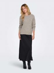ONLY Sweter w kolorze szarobrązowym rozmiar: XL. Brązowe swetry Only, xl, bez wzorów, z wełny, bez ramiączek. Za 94.95 zł.
