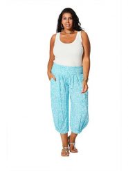 Aller Simplement Spodnie w kolorze turkusowym rozmiar: 54-58. Niebieskie spodnie materiałowe Aller Simplement, bez wzorów, z materiału. Za 65.99 zł.