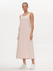 Calvin Klein Jeans Sukienka letnia Monologo J20J223702 Różowy Loose Fit. Czerwone sukienki Calvin Klein Jeans, na lato, xs, bez wzorów, z bawełny, bez kołnierzyka, bez ramiączek. Za 179.99 zł.