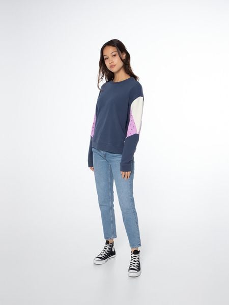 Bluza damska Protest NXGSHAUN sweatshirt. Niebieskie bluzy Protest, xs, bez wzorów, z bawełny, bez kaptura. Za 135.99 zł.
