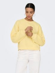 ONLY Bluza w kolorze żółtym rozmiar: M. Żółte bluzy Only, m, bez wzorów, z bawełny, bez kaptura. Za 60.99 zł.