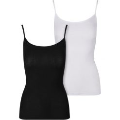 Damski tank top Urban Classics Bamboo (x2). Białe topy Urban Classics, bez wzorów, bez kołnierzyka, bez ramiączek. Za 102.50 zł.