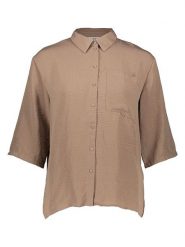 JDY Bluzka "Divya Life" w kolorze jasnobrązowym rozmiar: XL. Brązowe bluzki JDY, xl, bez wzorów, bez kołnierzyka, bez ramiączek. Za 74.99 zł.