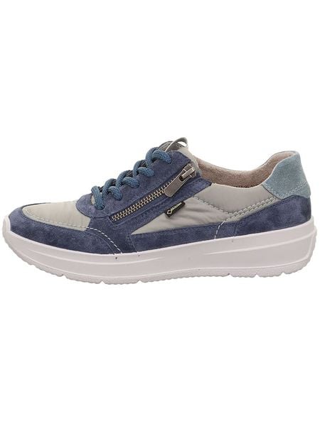 Legero Skórzane sneakersy "Sprinter" w kolorze niebiesko-beżowym rozmiar: 42. Brązowe trampki Legero, bez wzorów, bez zapięcia. Za 279.78 zł.