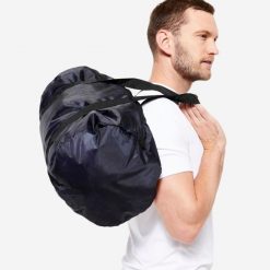 Torba jamnik Move 100 30 L składana. Niebieskie torby na ramię DECATHLON, bez wzorów, z materiału, sportowe, na ramię, małe, bez dodatków. Za 24.99 zł.