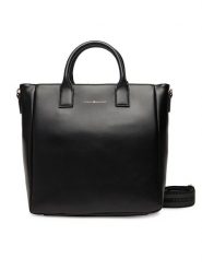 Tommy Hilfiger Torebka AW0AW17971 Czarny. Czarne shopper TOMMY HILFIGER, bez wzorów, ze skóry, bez dodatków. Za 649.99 zł.
