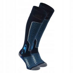 Skarpety narciarskie O'neill 201061007. Niebieskie skarpety O'Neill, bez wzorów, z wełny. W wyprzedaży za 59.99 zł.