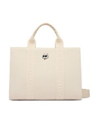 KARL LAGERFELD Torebka B2W50090 Kremowy. Białe torebki klasyczne KARL LAGERFELD, bez wzorów, z materiału, bez dodatków. Za 549.99 zł.