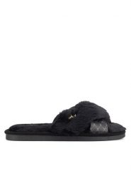 MEXX Kapcie MI002004343W Czarny. Czarne obuwie domowe Mexx, bez wzorów, z materiału, bez zapięcia. Za 79.99 zł.