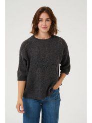 Kaffe Sweter "Tiana" w kolorze czarnym rozmiar: XS. Czarne swetry Kaffe, xs, bez wzorów, z wełny, bez ramiączek. Za 100.99 zł.