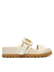 Liu Jo Klapki Livia 02 SA6109 EX068 Écru. Klapki Liu Jo, bez wzorów, ze skóry, bez obcasa. Za 469.99 zł.