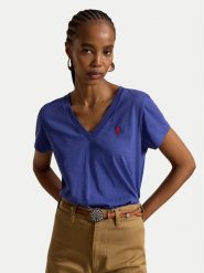 Polo Ralph Lauren T-Shirt 211B14611003 Niebieski Regular Fit. Niebieskie koszulki polo Polo Ralph Lauren, xxl, bez wzorów, z bawełny, bez kołnierzyka, bez ramiączek. Za 399.99 zł.