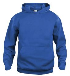 Clique Basic Hoody Junior blu chabrowy bluza z kapturem, materiał antymechacący. Niebieskie bluzy CLIQUE, bez wzorów, z bawełny, z kapturem. Za 144.85 zł.