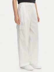 Calvin Klein Jeans Spodnie cargo LV047F623G Écru Relaxed Fit. Spodnie materiałowe Calvin Klein Jeans, m, bez wzorów, z bawełny. Za 409.99 zł.