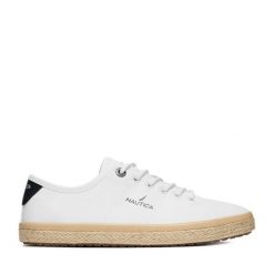 Espadryle Nautica. Białe espadryle Nautica, bez wzorów, bez obcasa, bez zapięcia. Za 149.99 zł.