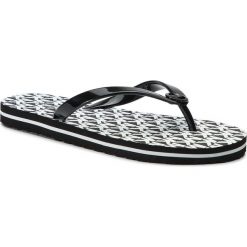 Japonki MICHAEL MICHAEL KORS - Mk Flip Flop Stripe Eva 40T9MKFA9Q Blk/Opticwht. Czarne klapki MICHAEL Michael Kors, bez wzorów, z materiału, bez obcasa. Za 189.00 zł.
