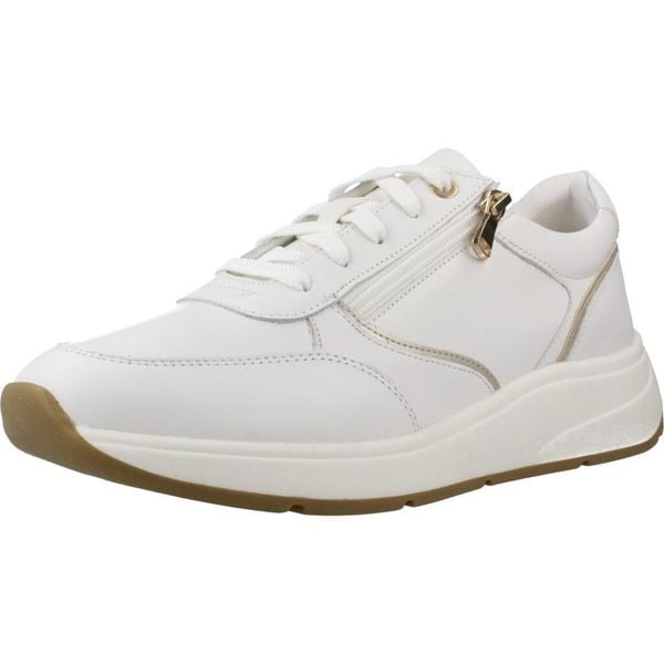 Buty GEOX D CRISTAEL Biały. Białe trekkingi Geox, ze skóry, trekkingowe. Za 283.99 zł.