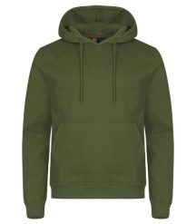 Clique Bluza z kapturem Miami z bawełny i poliestru z recyklingu – olive Green. Zielone bluzy CLIQUE, uniwersalny, bez wzorów, z bawełny, z kapturem. Za 172.80 zł.