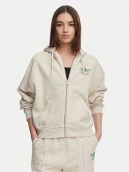 Tommy Hilfiger Bluza Terry WW0WW47845 Kremowy Relaxed Fit. Białe bluzy TOMMY HILFIGER, m, bez wzorów, z bawełny, bez kaptura. Za 649.99 zł.