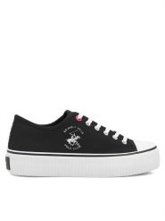 Beverly Hills Polo Club Trampki W-BHPC027M Czarny. Czarne trampki Beverly Hills Polo Club, bez wzorów, z materiału, bez zapięcia. Za 149.99 zł.