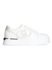 Liu Jo Skórzane sneakersy "Pretty" w kolorze białym rozmiar: 40. Białe trampki Liu Jo, bez wzorów, bez zapięcia. Za 365.48 zł.