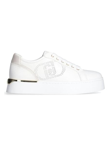 Liu Jo Skórzane sneakersy "Pretty" w kolorze białym rozmiar: 41. Białe trampki Liu Jo, bez wzorów, bez zapięcia. Za 312.52 zł.