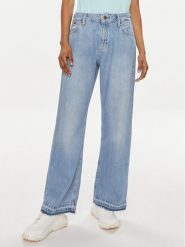 Pepe Jeans Jeansy PL204694 Niebieski Loose Fit. Niebieskie jeansy Pepe Jeans, bez wzorów. Za 399.99 zł.