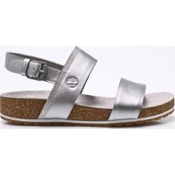 Timberland - Sandały. Szare sandały Timberland, bez wzorów, z gumy, bez obcasa, na płaskiej podeszwie, bez zapięcia. W wyprzedaży za 219.90 zł.