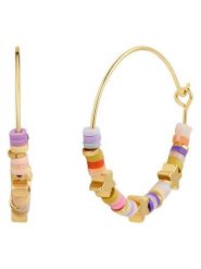 Yokoamii Pozłacane kolczyki-kreole rozmiar: onesize. Żółte kolczyki Yokoamii, pozłacane. Za 43.99 zł.