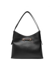 Guess Torebka Lefia HWBG96 44020 Czarny. Czarne torebki klasyczne Guess, z aplikacjami, ze skóry, bez dodatków. Za 679.99 zł.