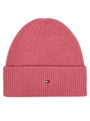 Tommy Hilfiger Czapka Flag AW0AW19102 Różowy. Czerwone czapki TOMMY HILFIGER, bez wzorów, z bawełny. Za 189.99 zł.