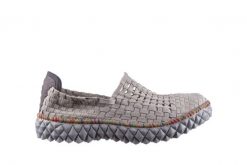 Półbuty Rock Full Breath Bin Lt Lt Grey With Tutti Frutti Binding 23 032957, Szary, Materiał - 37. Szare obuwie sportowe Rock Spring, na lato, z materiału, bez zapięcia. W wyprzedaży za 164.99 zł.