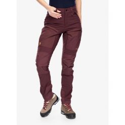 Spodnie trekkingowe damskie Fjallraven Keb Agile Trousers. Fioletowe spodnie sportowe Fjällräven, na lato, l, bez wzorów, trekkingowe. Za 839.99 zł.