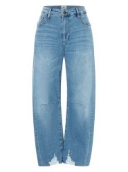 MAC Dżinsy "Dakota" - Comfort fit - w kolorze błękitnym rozmiar: 46. Niebieskie jeansy MAC, z aplikacjami, z podwyższonym stanem. Za 295.99 zł.