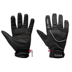 Loeffler gloves Tour Gloves WS Warm-softshell-Black. Czarne rękawiczki LOEFFLER, bez wzorów, z softshellu, sportowe. Za 346.50 zł.