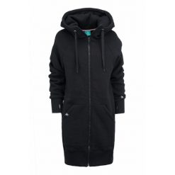 Bluza sportowa rozpinana z kapturem damska DEEP TRIP Luzak. Czarne bluzy DEEP TRIP, l, bez wzorów, z bawełny, z kapturem. Za 389.00 zł.