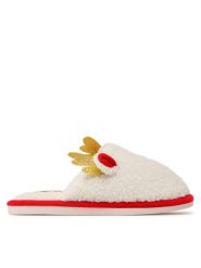 Home & Relax Kapcie C-AW-20 Biały. Białe obuwie domowe Home & Relax, bez wzorów, z materiału, bez zapięcia. Za 79.99 zł.