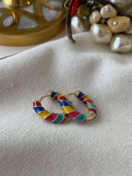 Luseera Pozłacane kolczyki-kreole rozmiar: onesize. Żółte kolczyki Luseera, pozłacane. Za 66.00 zł.