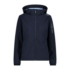 Kurtka damska turystyczna CMP 39A5006. Niebieskie kurtki sportowe CMP, xs, bez wzorów, z softshellu, bez kaptura, trekkingowe. Za 400.30 zł.