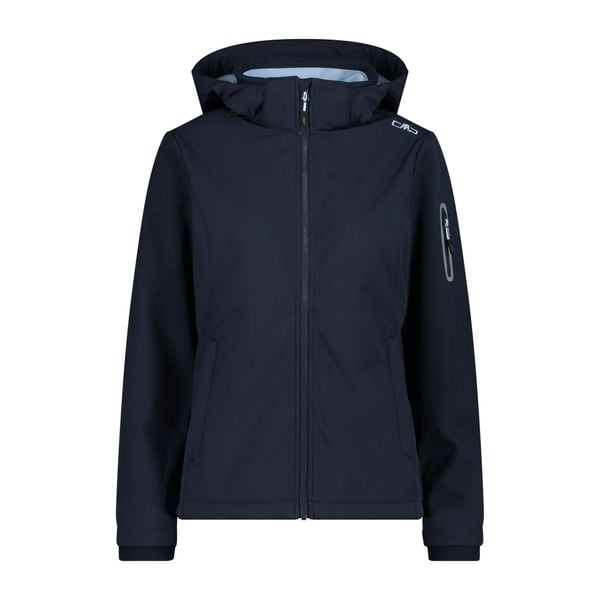 Kurtka damska turystyczna CMP 39A5006. Niebieskie kurtki sportowe CMP, xs, bez wzorów, z softshellu, bez kaptura, trekkingowe. Za 404.70 zł.