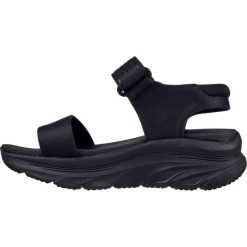 Sandały Skechers D'lux Walker - New B, Czarny, Kobiety. Czarne sandały Skechers, bez wzorów, z tkaniny, bez obcasa, bez zapięcia. Za 248.65 zł.