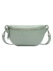 Liebeskind Berlin Skórzana saszetka w kolorze zielonym - 32 x 14 x 7 cm rozmiar: onesize. Zielone torby na ramię Liebeskind Berlin, bez wzorów, z materiału, sportowe, przez ramię, bez dodatków. Za 342.45 zł.