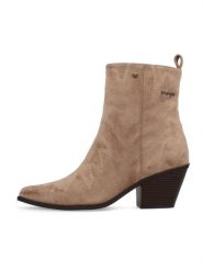 Wrangler Botki "Mae" w kolorze beżowym rozmiar: 40. Brązowe botki Wrangler, bez wzorów, bez obcasa, bez zapięcia. Za 198.56 zł.