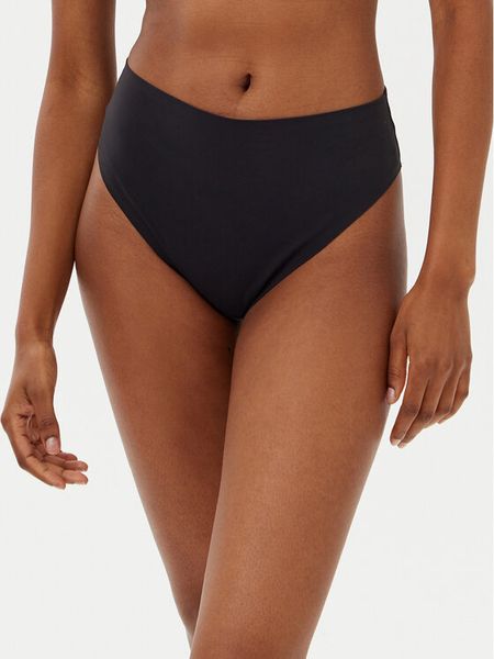 Hunkemöller Stringi Smooth 206773 Czarny. Czarne stringi Hunkemöller, bez wzorów, z syntetyku. Za 39.99 zł.
