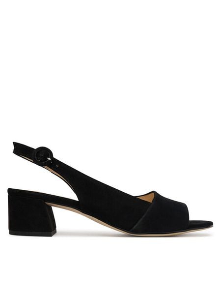 HÖGL Sandały 0-182112-01000 Czarny. Czarne sandały Högl, bez wzorów, ze skóry, bez obcasa, na słupku, bez zapięcia. Za 512.99 zł.